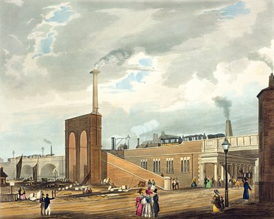 Eingang nach Manchester über die Water Street, Platte 6 aus 